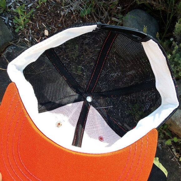 Deadstock Vintage AJD Blank Two Tone Snap Trucker Hat - Picture 5 of 6